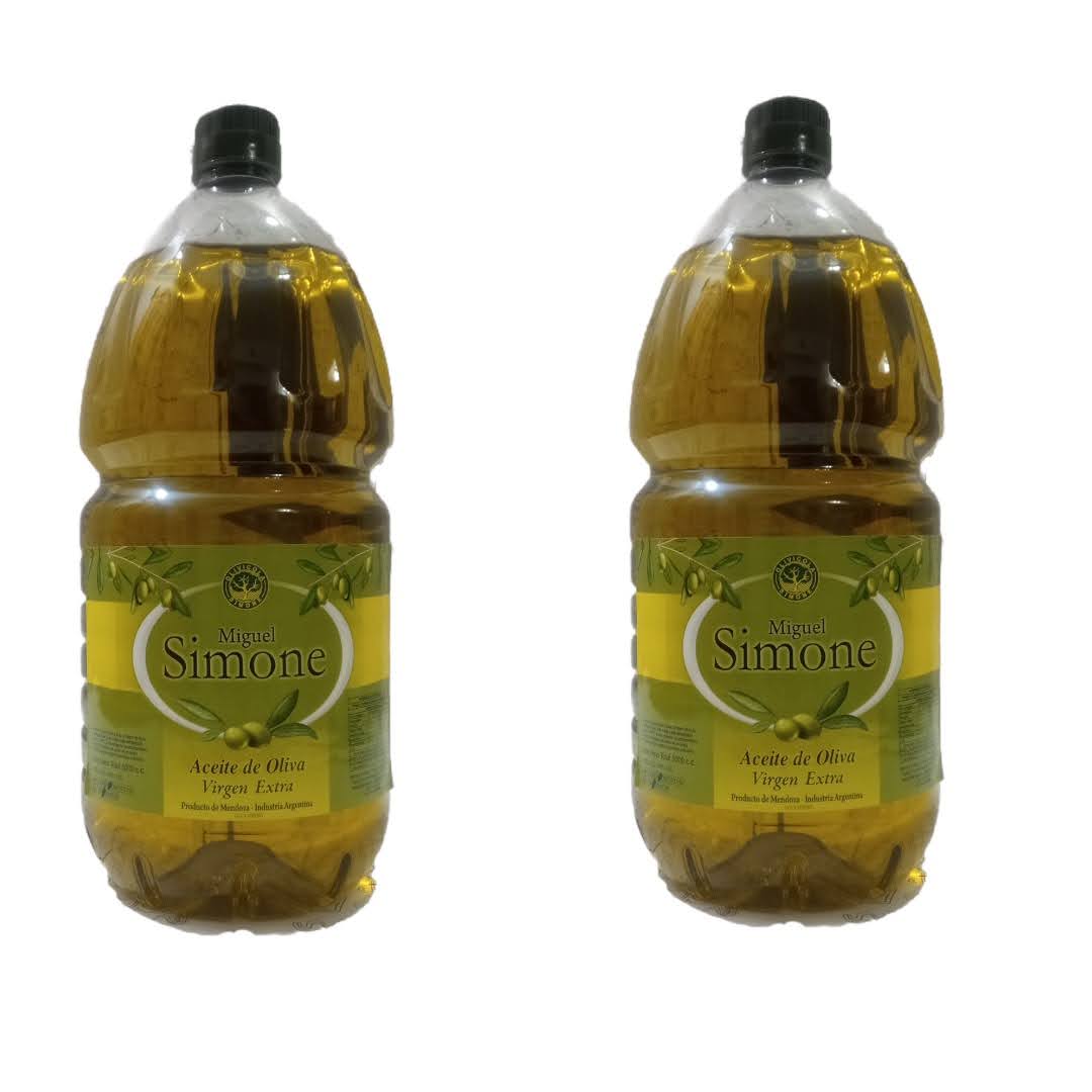 Aceite de oliva extra virgen Simone pack 2 unidades x 3L